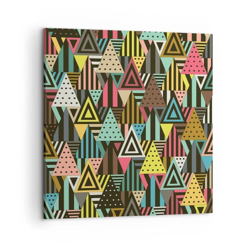 Quadro em tela - Em ritmo para três - 50x50 cm