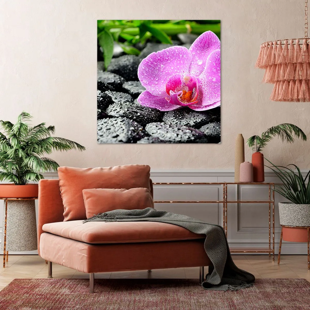 Quadro em tela - Como um coração aberto - 40x40 cm