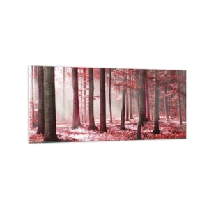 Quadro em vidro - O vermelho também é belo - 120x50 cm