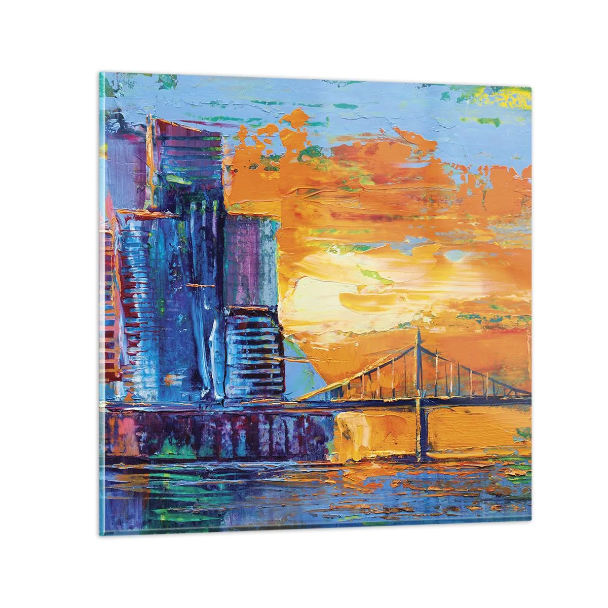 Quadro em vidro - Cultura e natureza - 70x70 cm