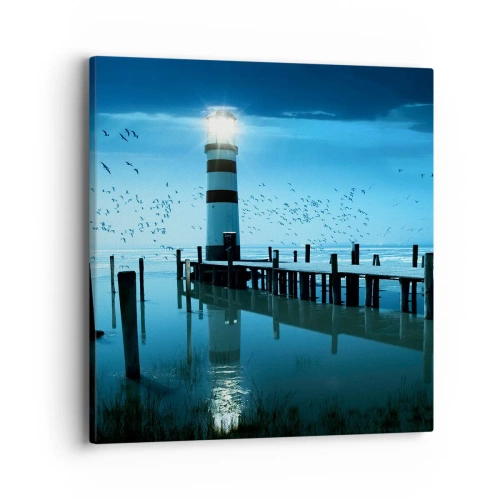 Quadro em tela - E não se teme o escuro - 40x40 cm