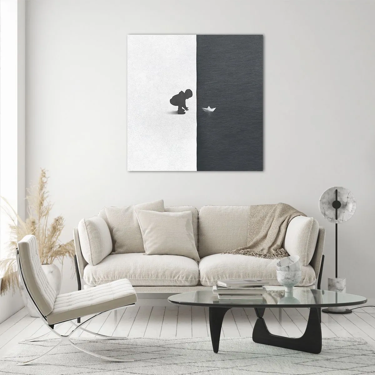 Quadro em vidro - Grande expedição - 30x30 cm