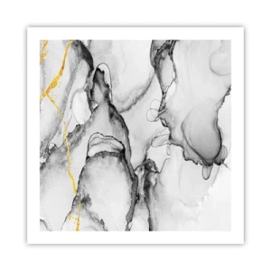 Pôster - Composição dourada - 60x60 cm