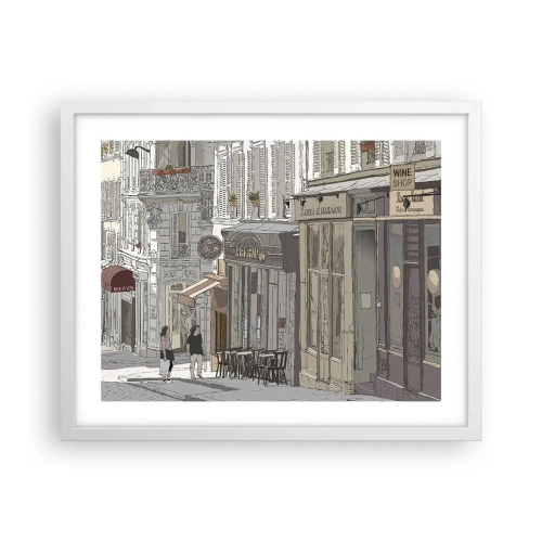 Pôster em moldura branca - Alegrias urbanas - 50x40 cm