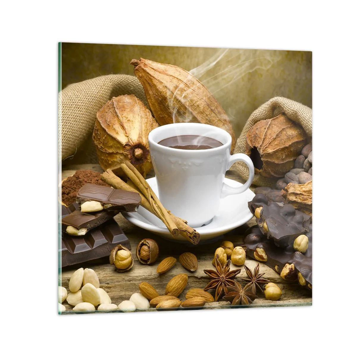 Quadro em vidro - Para os que procuram emoções - 50x50 cm