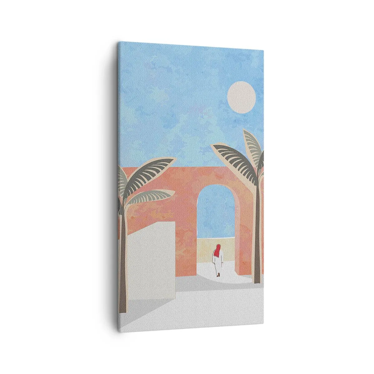 Quadro em tela - Dia árabe - 45x80 cm