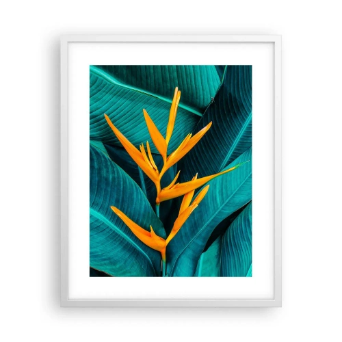 Pôster em moldura branca - Flor do Éden - 40x50 cm