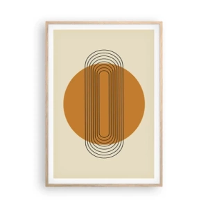 Pôster com moldura de carvalho claro - O plano perfeito - 70x100 cm