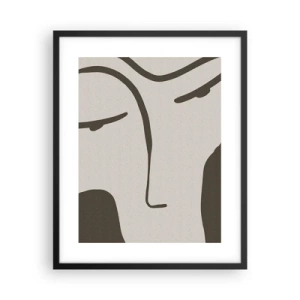 Pôster com moldura preta - Como uma pintura de Modigliani - 40x50 cm