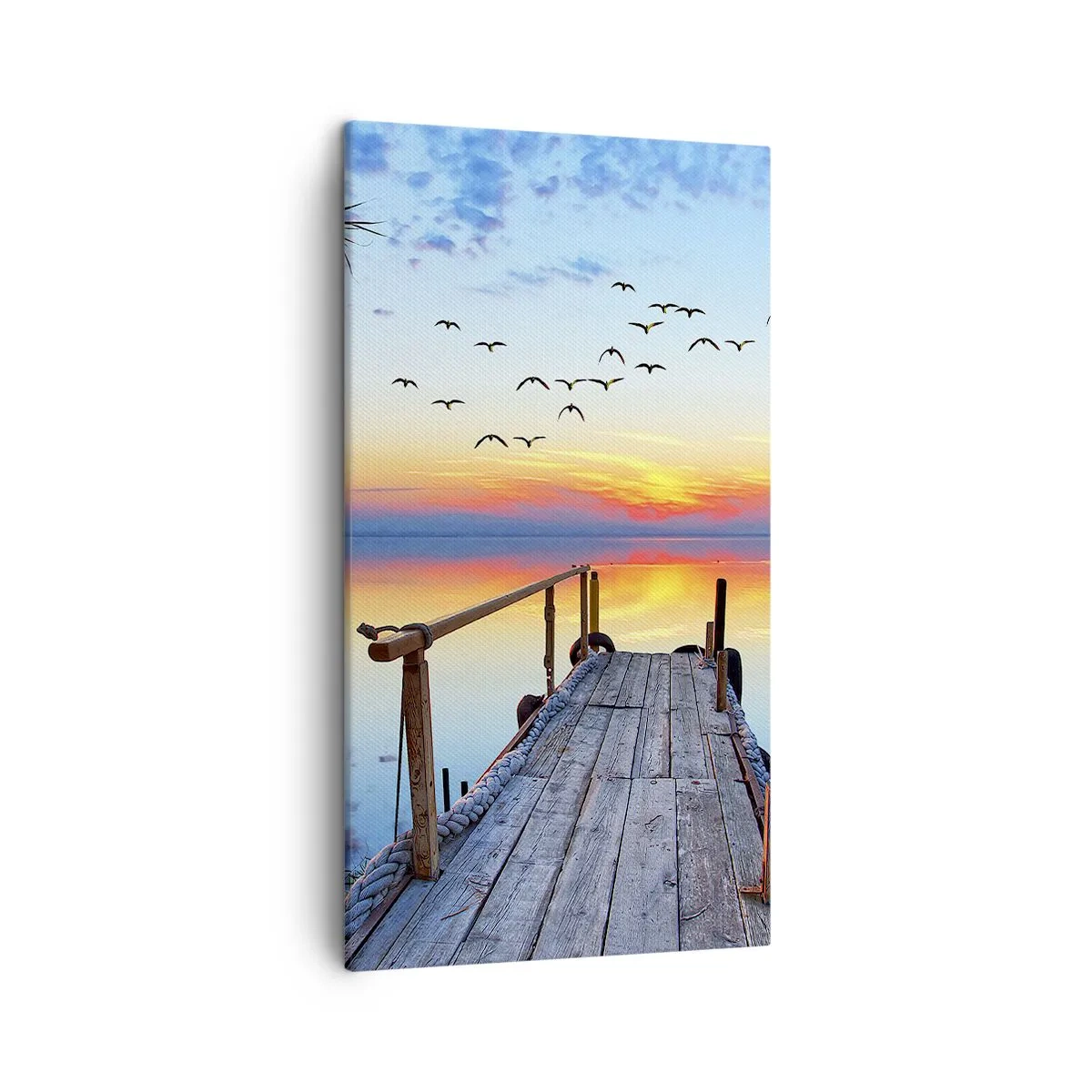 Quadro em tela - É hora de voltar... - 45x80 cm