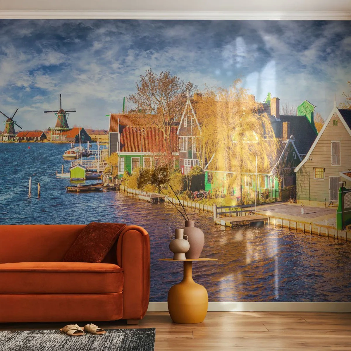 Papel de Parede Premium Canvas - Inalterada durante séculos - Paisagem, Fã, Holanda - 250x175 cm