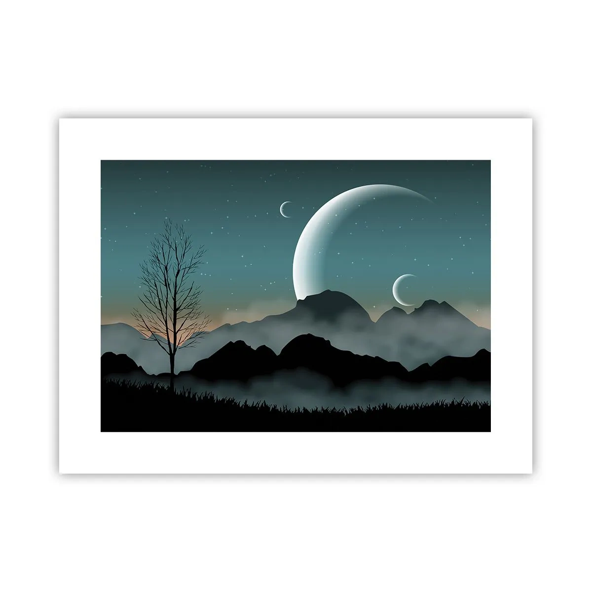 Pôster - Carnaval de uma noite estrelada - 40x30 cm