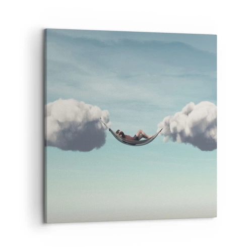 Quadro em tela - A felicidade do momento - 50x50 cm