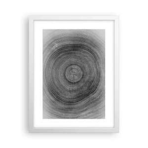 Pôster em moldura branca - Sinal dos tempos - 30x40 cm