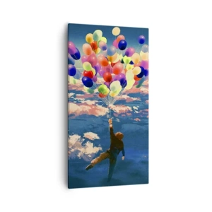 Quadro em tela - Um sonho de infância tornado realidade - 55x100 cm