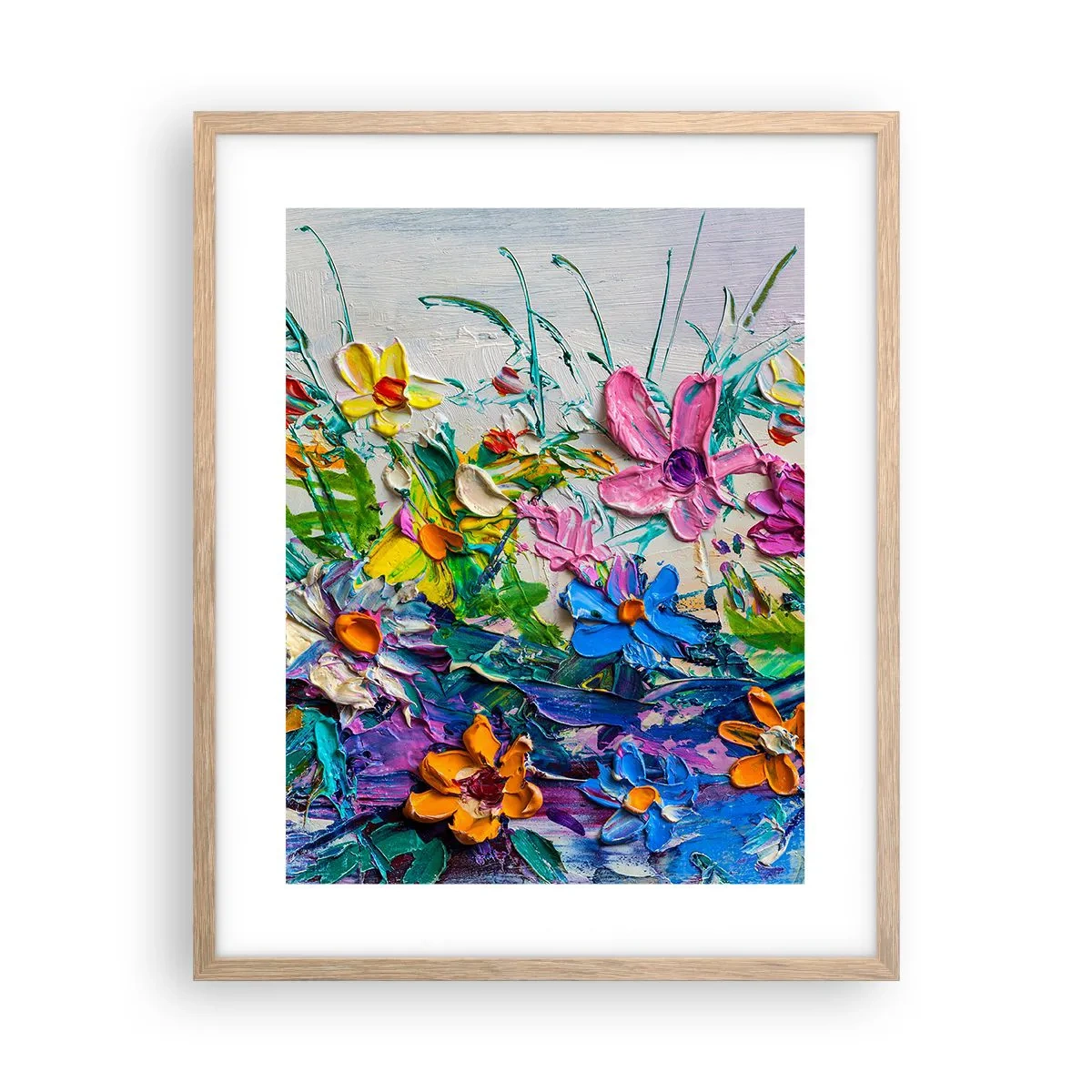 Pôster com moldura de carvalho claro - Não é de todo natureza morta - 40x50 cm