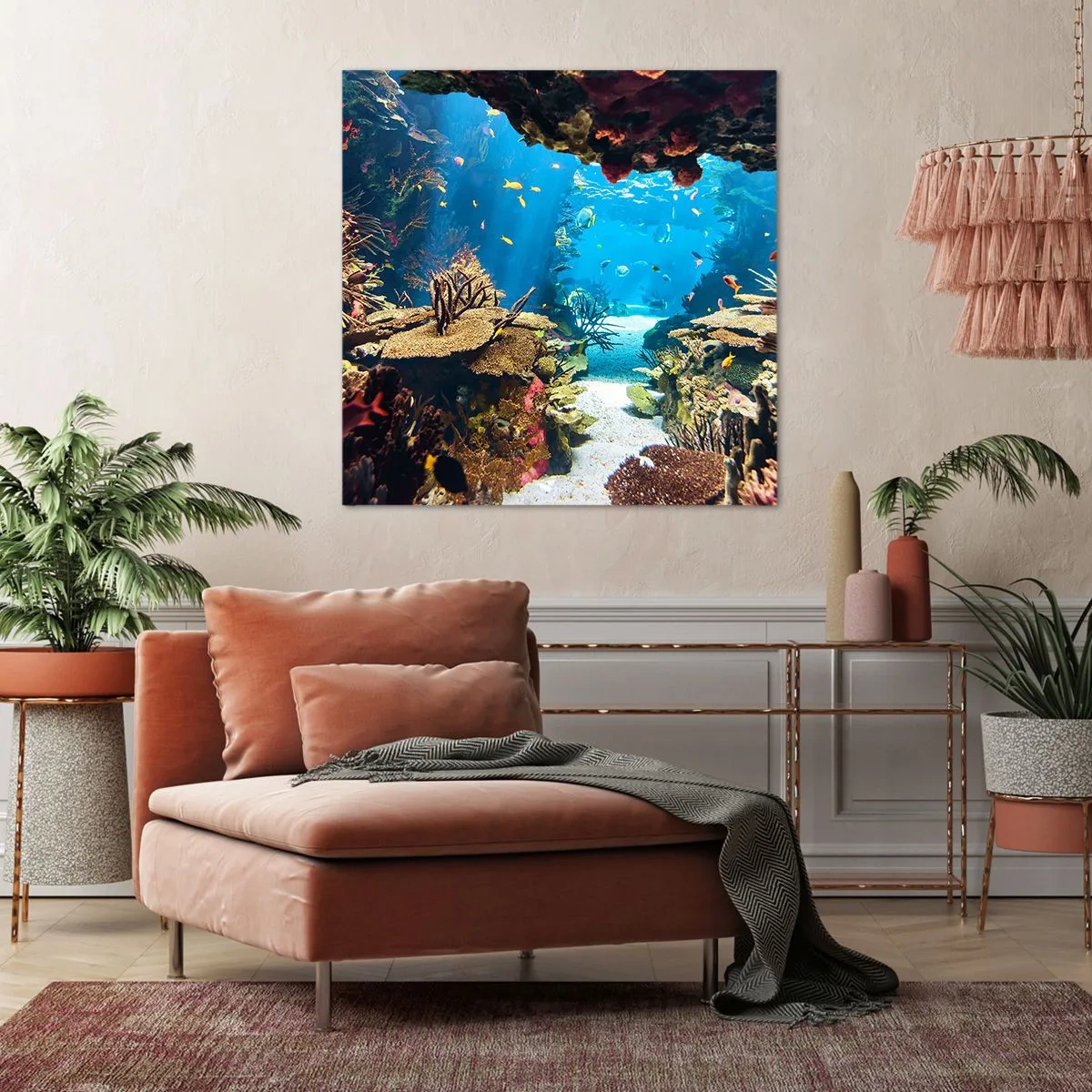 Quadro em tela - Mais belo que um sonho - 40x40 cm