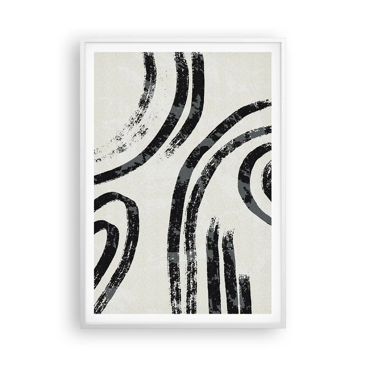 Pôster em moldura branca - Meio parado - 70x100 cm