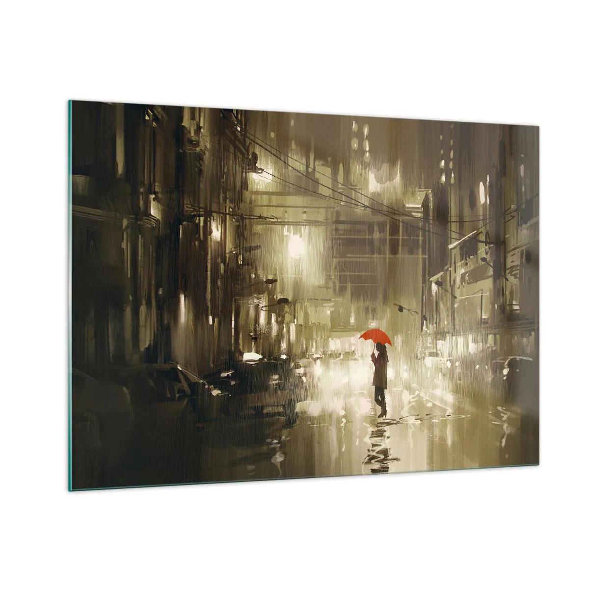 Quadro em vidro - Sozinha, mas não solitária - 100x70 cm