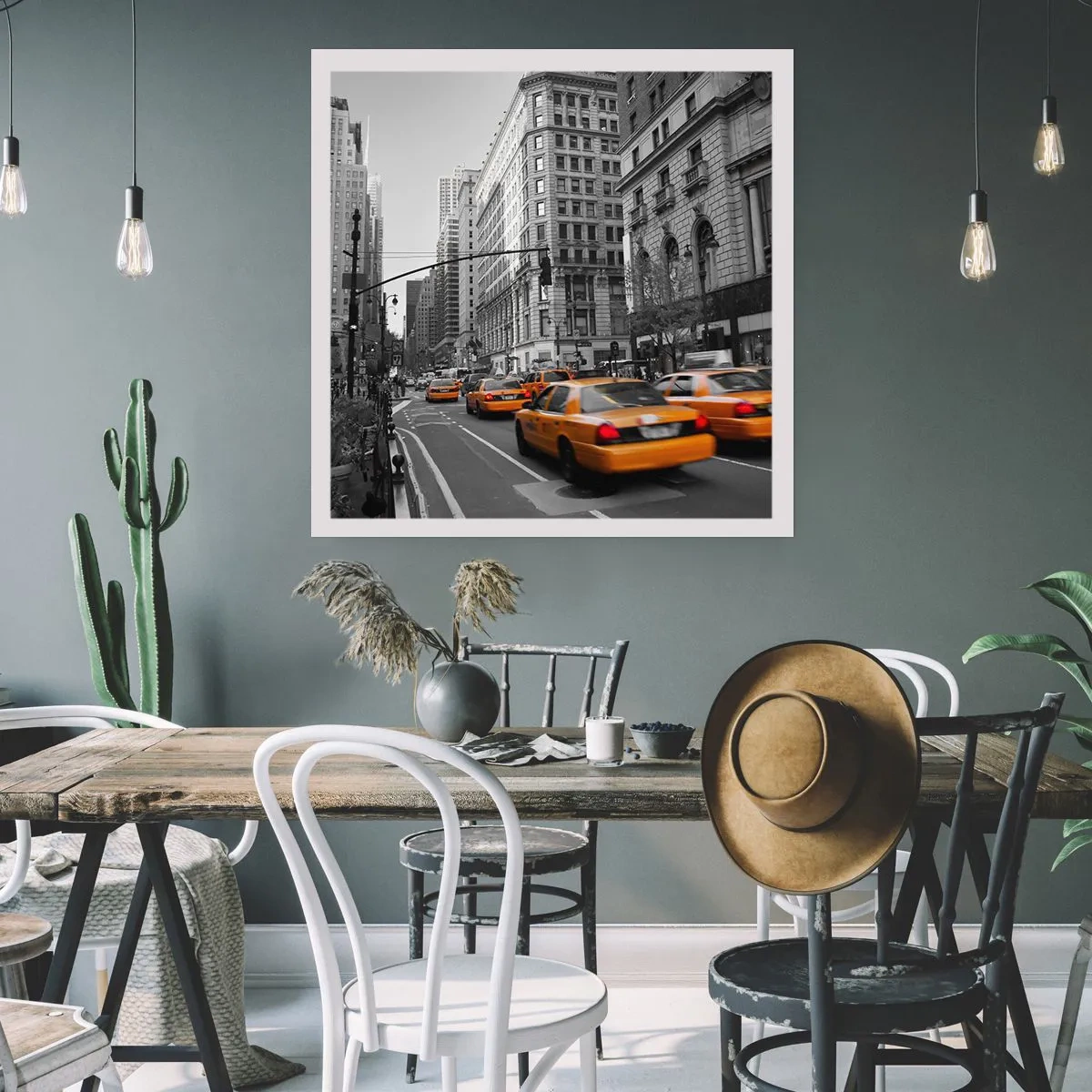 Pôster - Sol da cidade grande - 40x40 cm