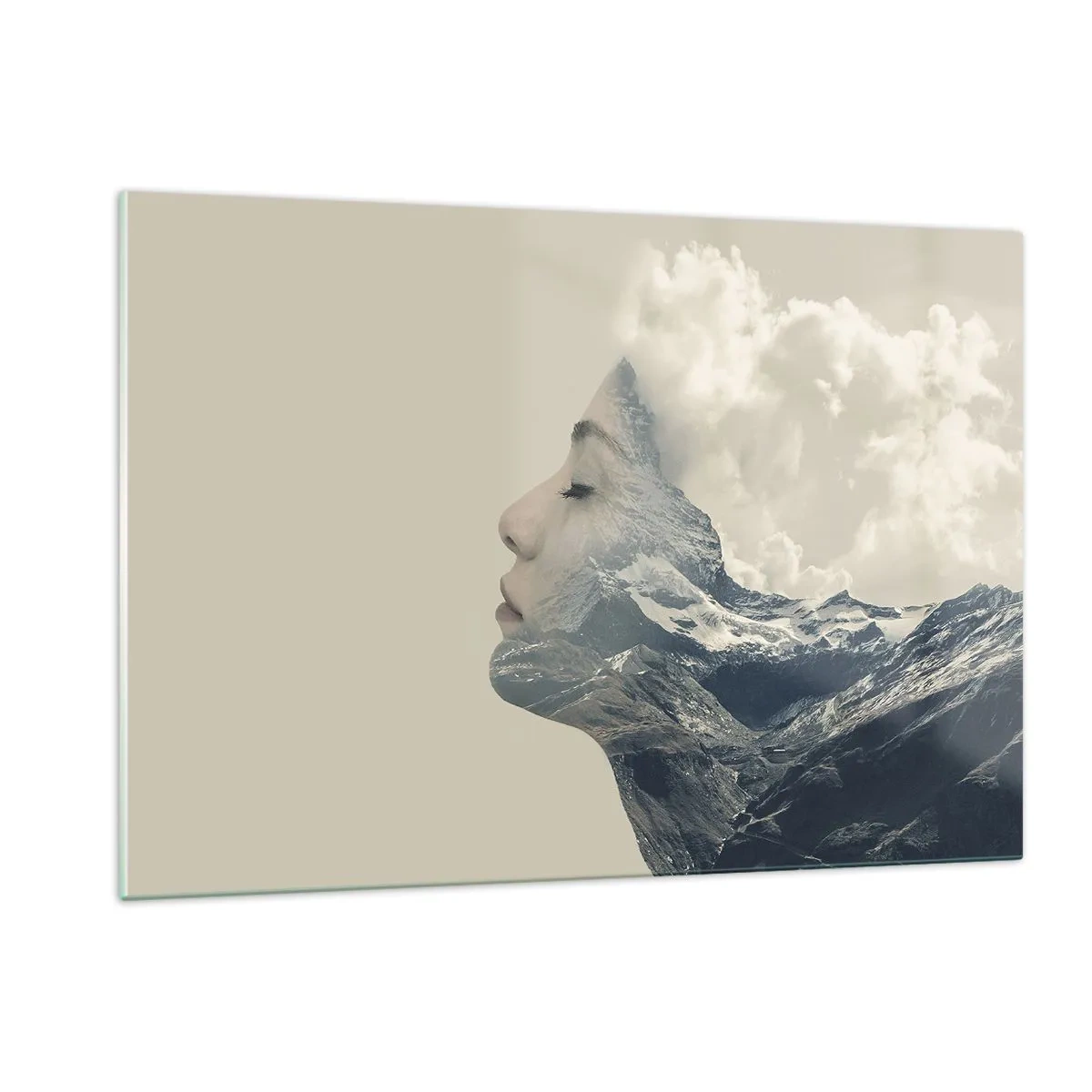 Quadro em vidro - A beleza dos elementos da natureza - 120x80 cm