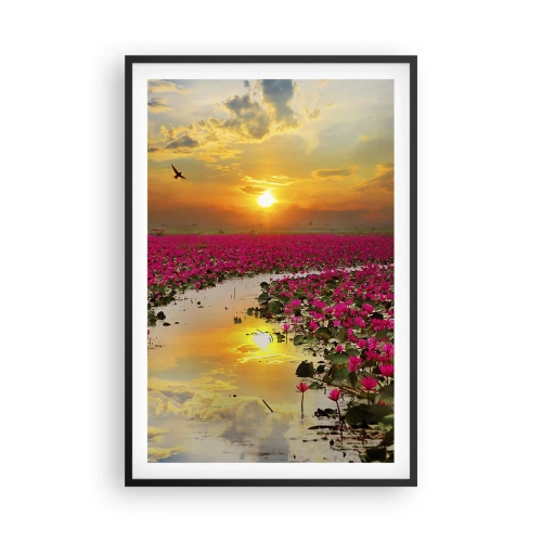Pôster com moldura preta - A vida secreta do lago - 61x91 cm