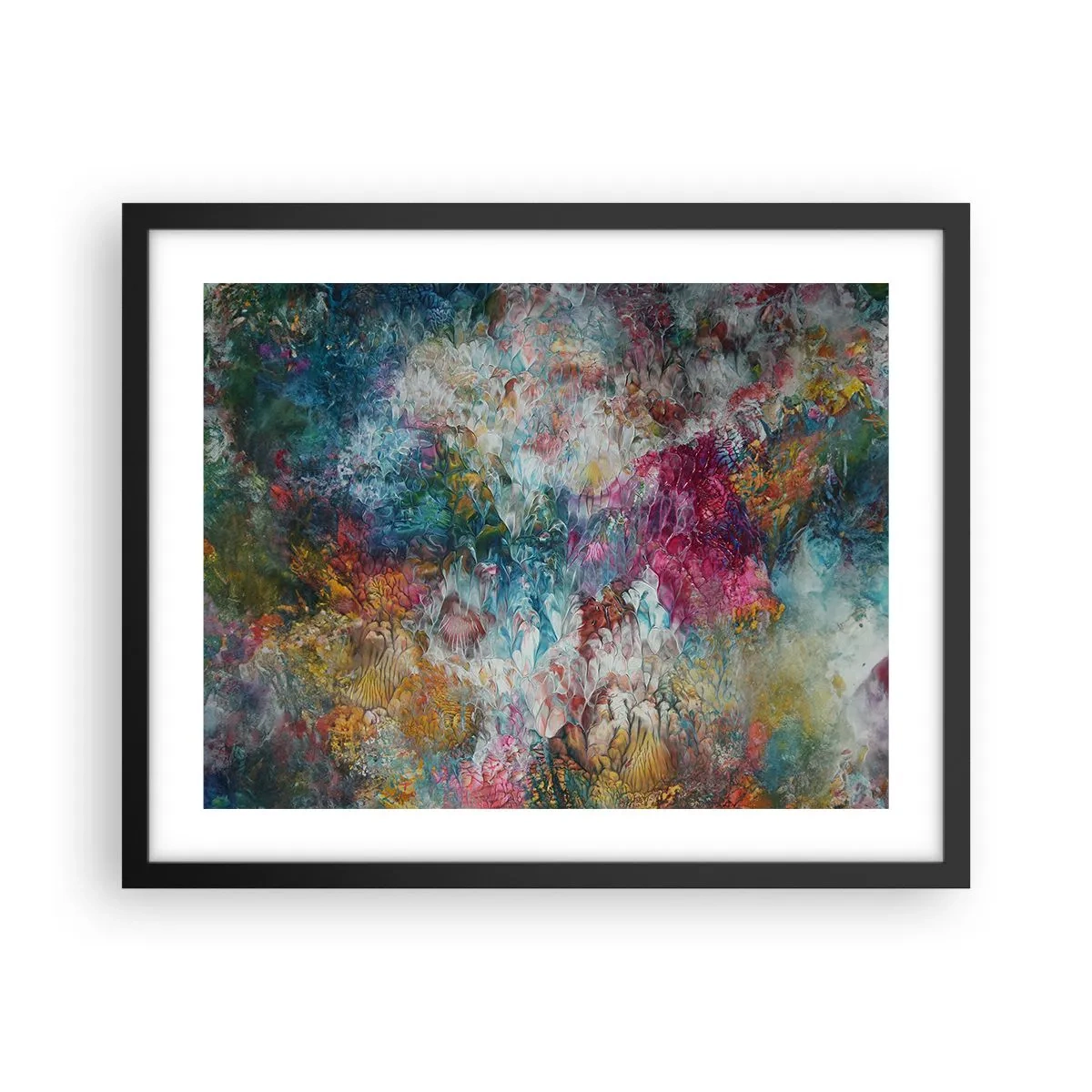 Pôster com moldura preta - Em plena floração - 50x40 cm