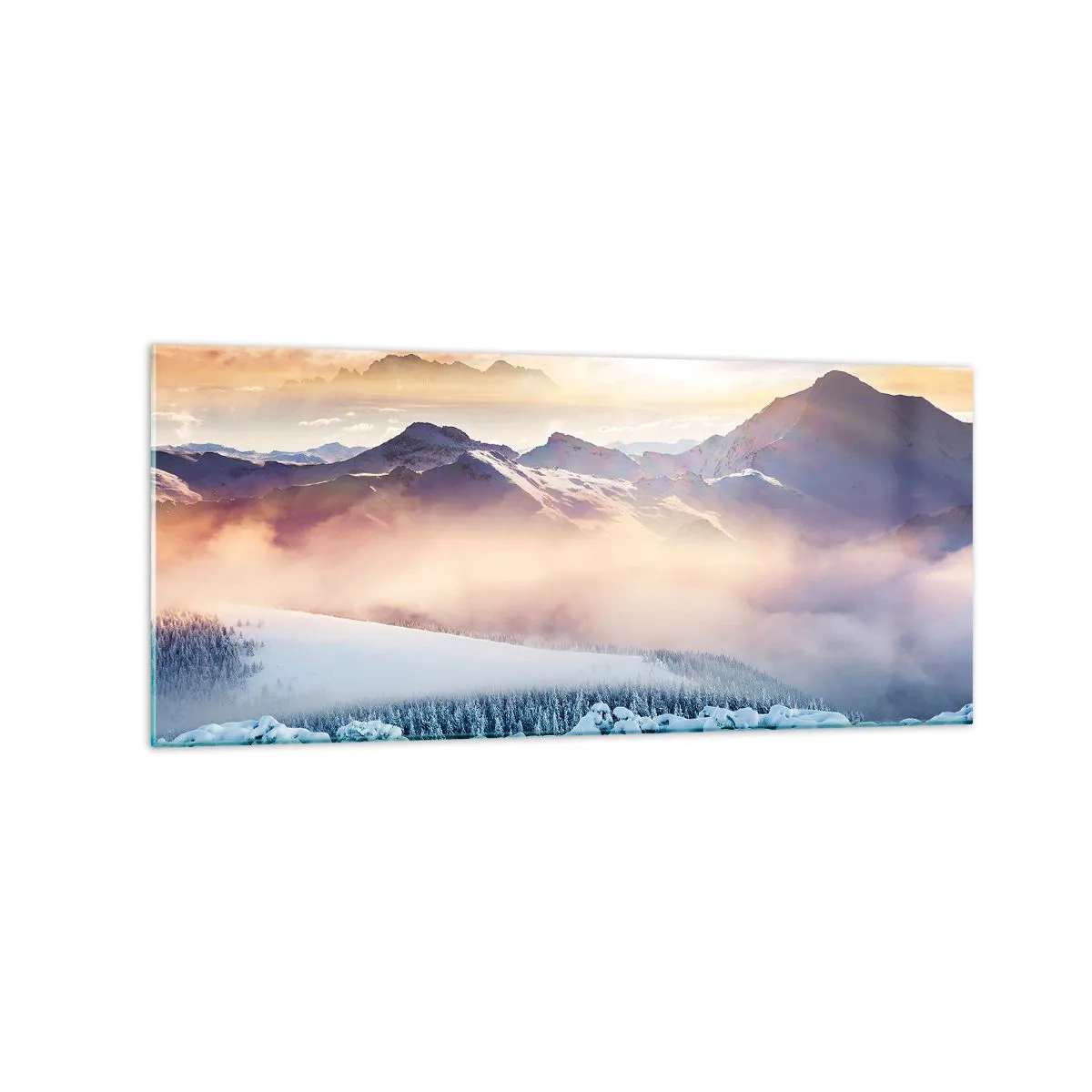 Quadro em vidro - O poder e a pureza da natureza - 120x50 cm