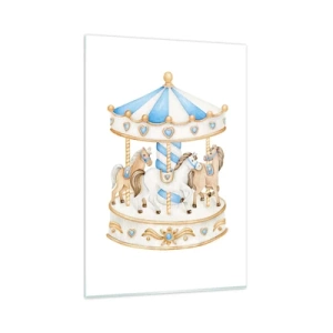 Quadro em vidro - Doce infância - 80x120 cm