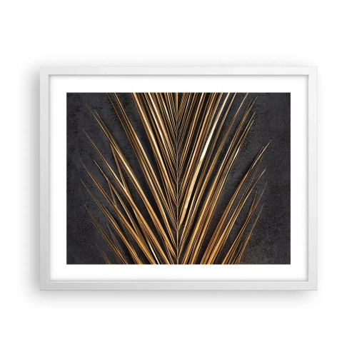 Pôster em moldura branca - Ouro dos trópicos - 50x40 cm
