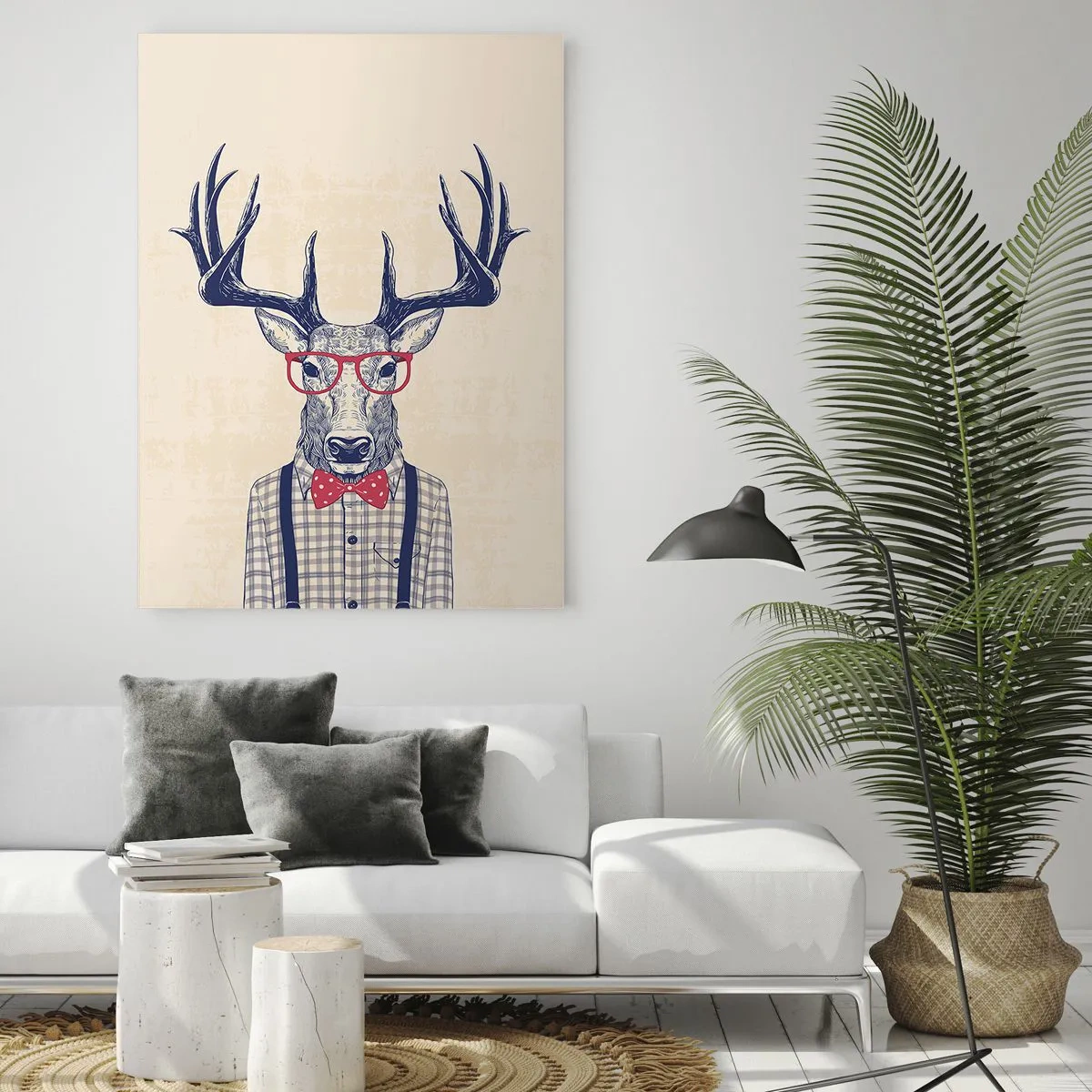 Quadro em vidro - Extravagância engraçada - 80x120 cm