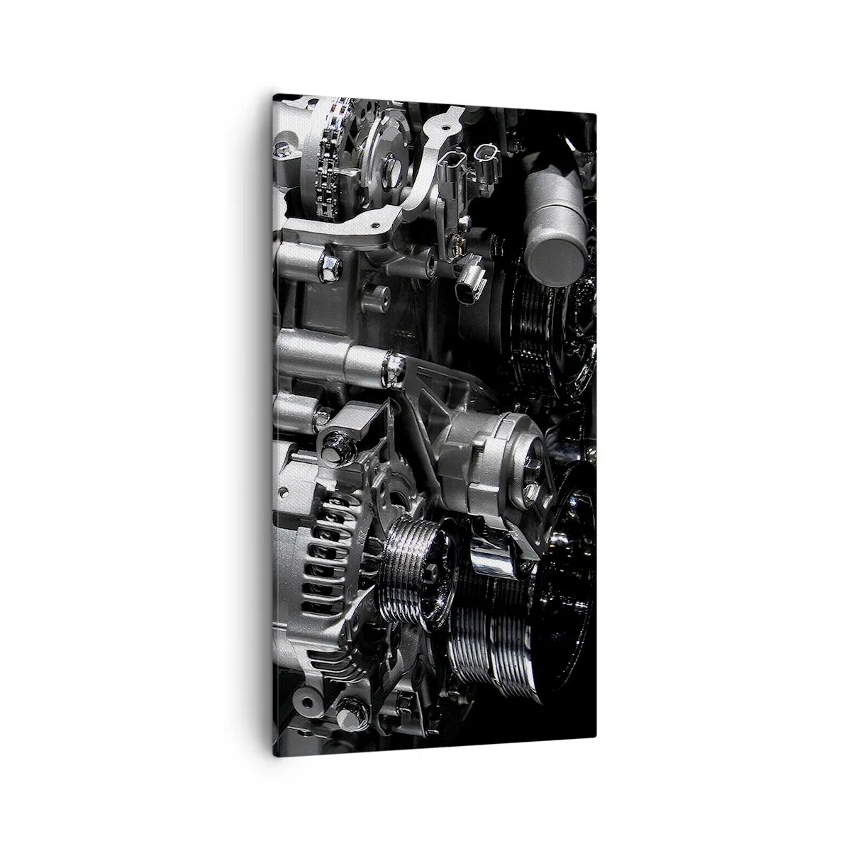 Quadro em tela - Aço, belo, forte - 55x100 cm