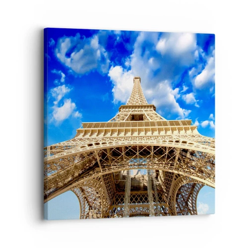 Quadro em tela - Alcançando o céu e as nuvens - 30x30 cm