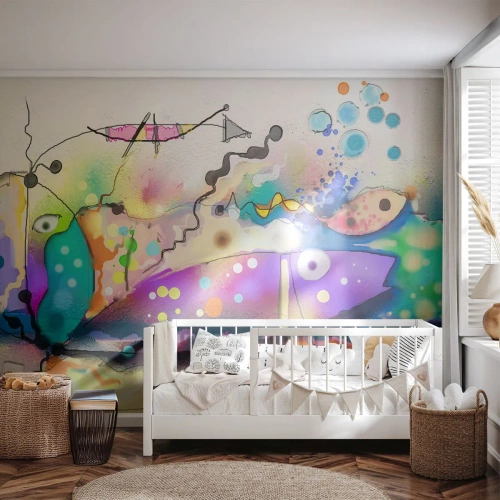 Papel de Parede Premium Sand - Sem palavras! - Abstração, Peixe, Gráficos - 100x70 cm