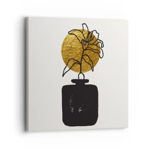 Quadro em tela - A beleza vale seu peso em ouro - 30x30 cm