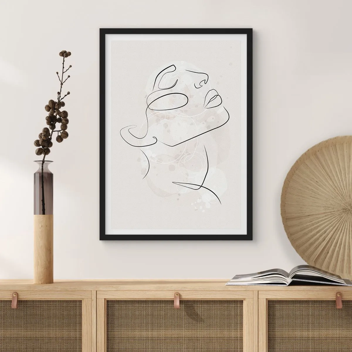 Pôster com moldura preta - Esboço de um sonho - 61x91 cm