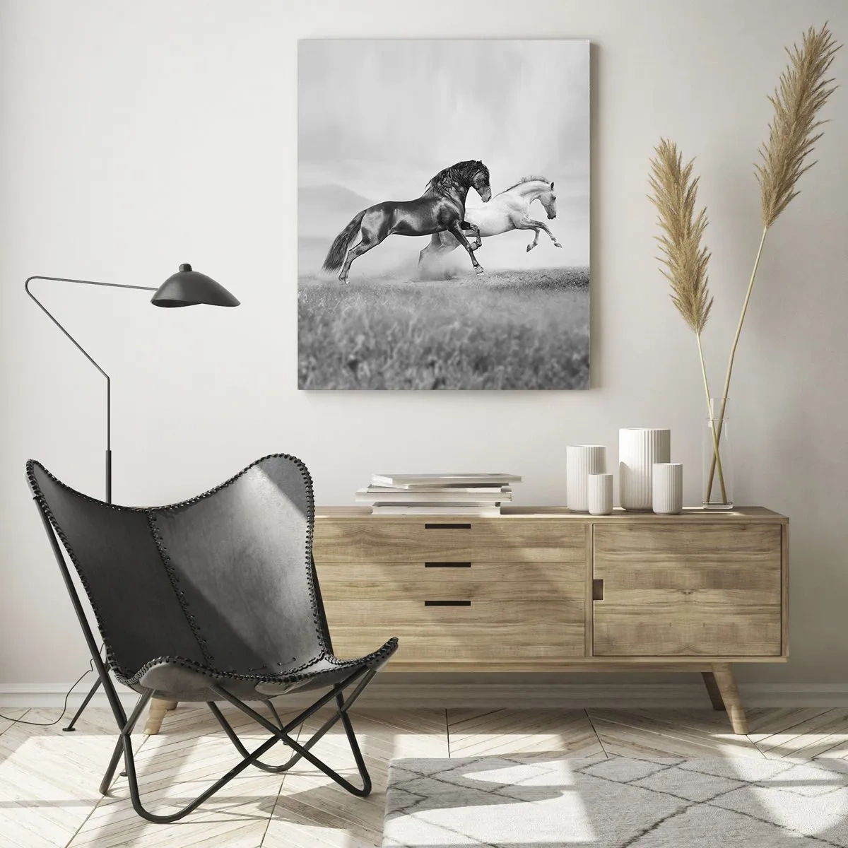Quadro em vidro - Anjos e demônios - 50x70 cm
