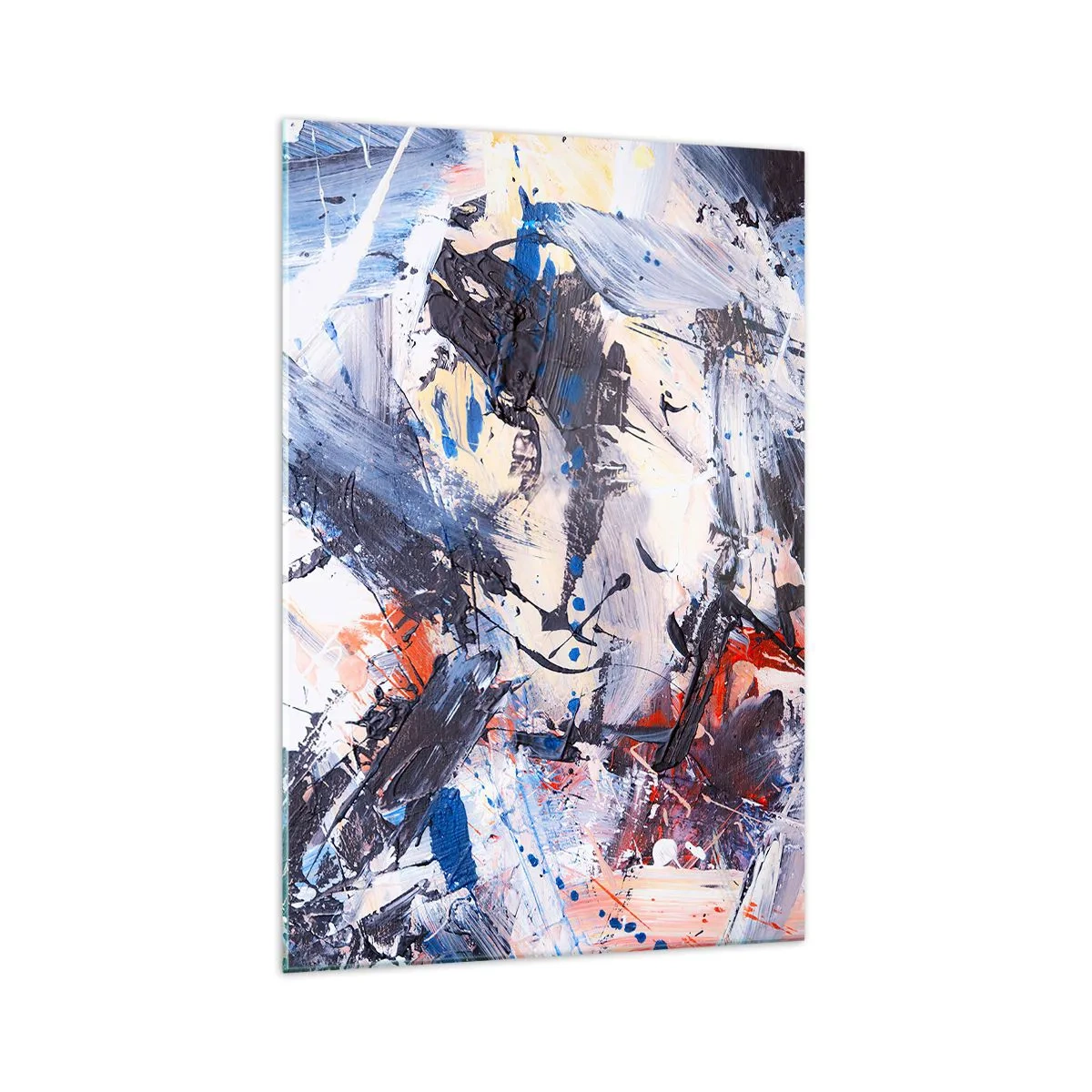 Quadro em vidro - Dança louca da abstração - 70x100 cm