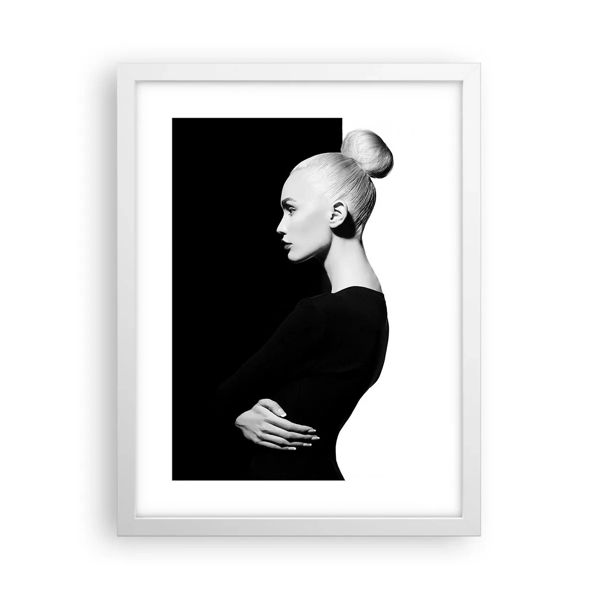 Pôster em moldura branca - Simplesmente mulher - 30x40 cm