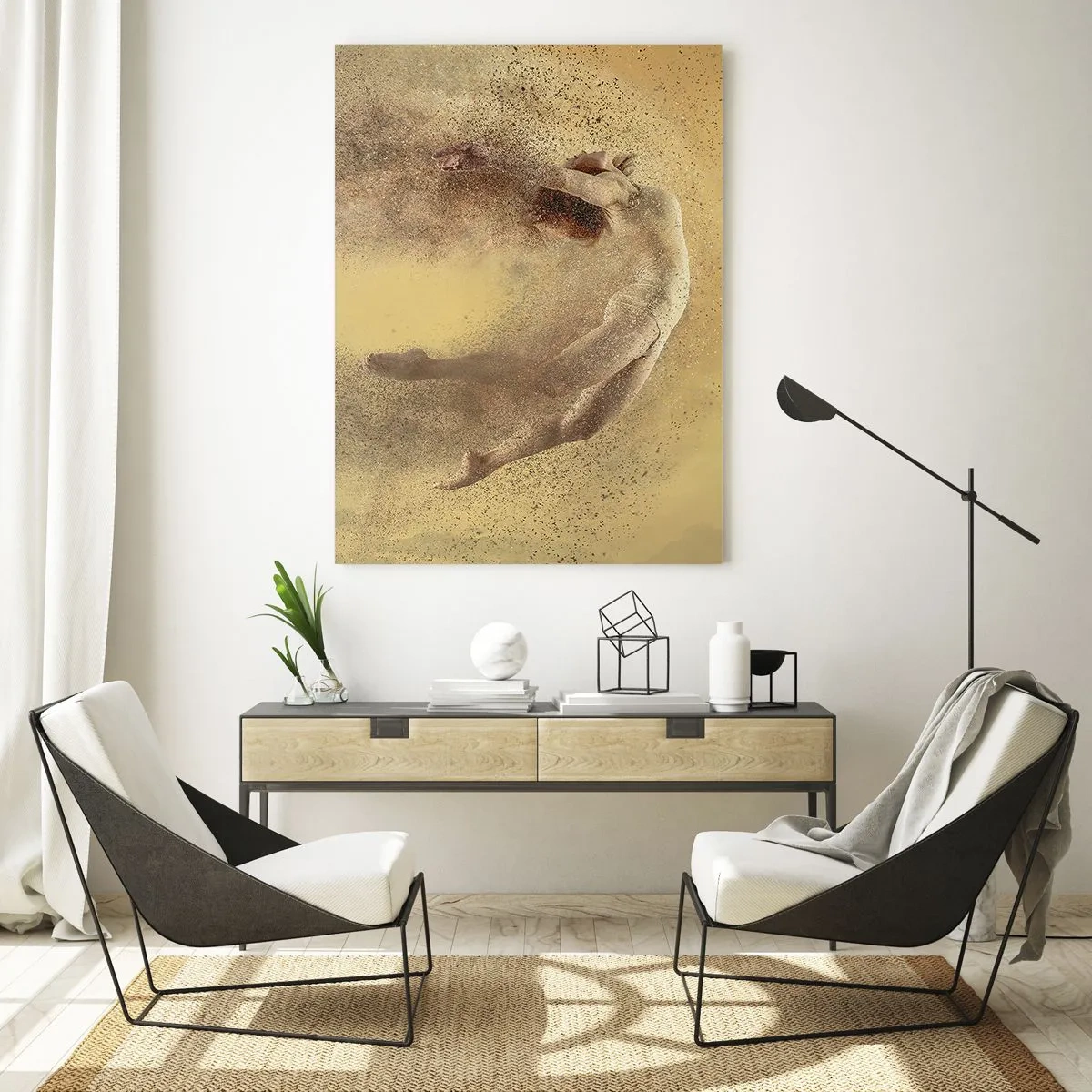 Quadro em vidro - Na exultação da dança - 70x100 cm