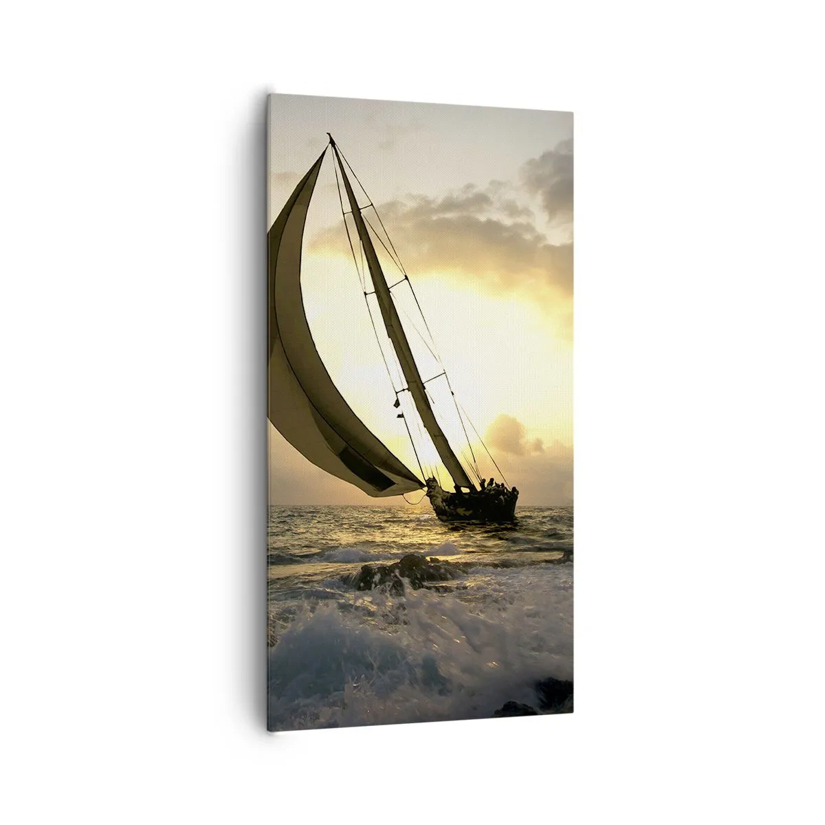 Quadro em tela - Com o vento e contra o vento - 65x120 cm