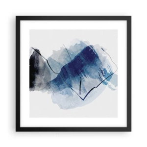 Pôster com moldura preta - Iceberg - 40x40 cm