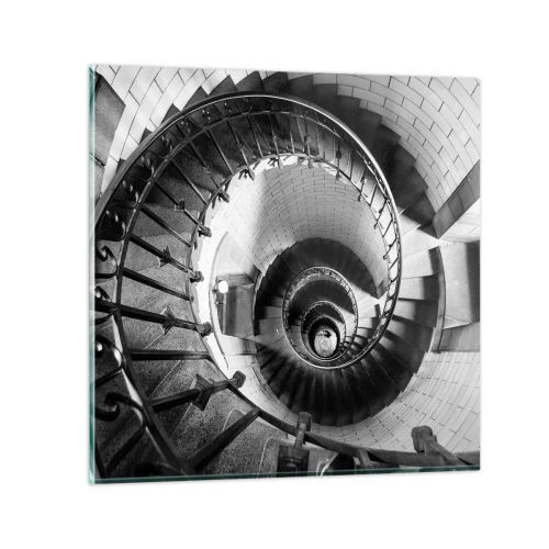 Quadro em vidro - Cada vez mais alto - 50x50 cm