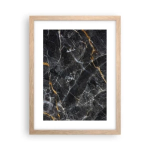 Pôster com moldura de carvalho claro - A vida interior da pedra - 30x40 cm