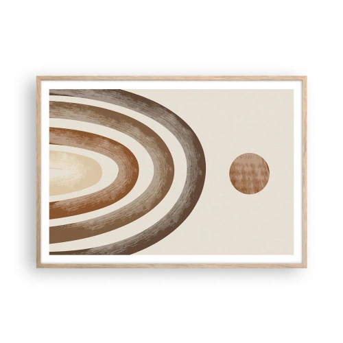 Pôster com moldura de carvalho claro - Numa galáxia muito distante - 100x70 cm