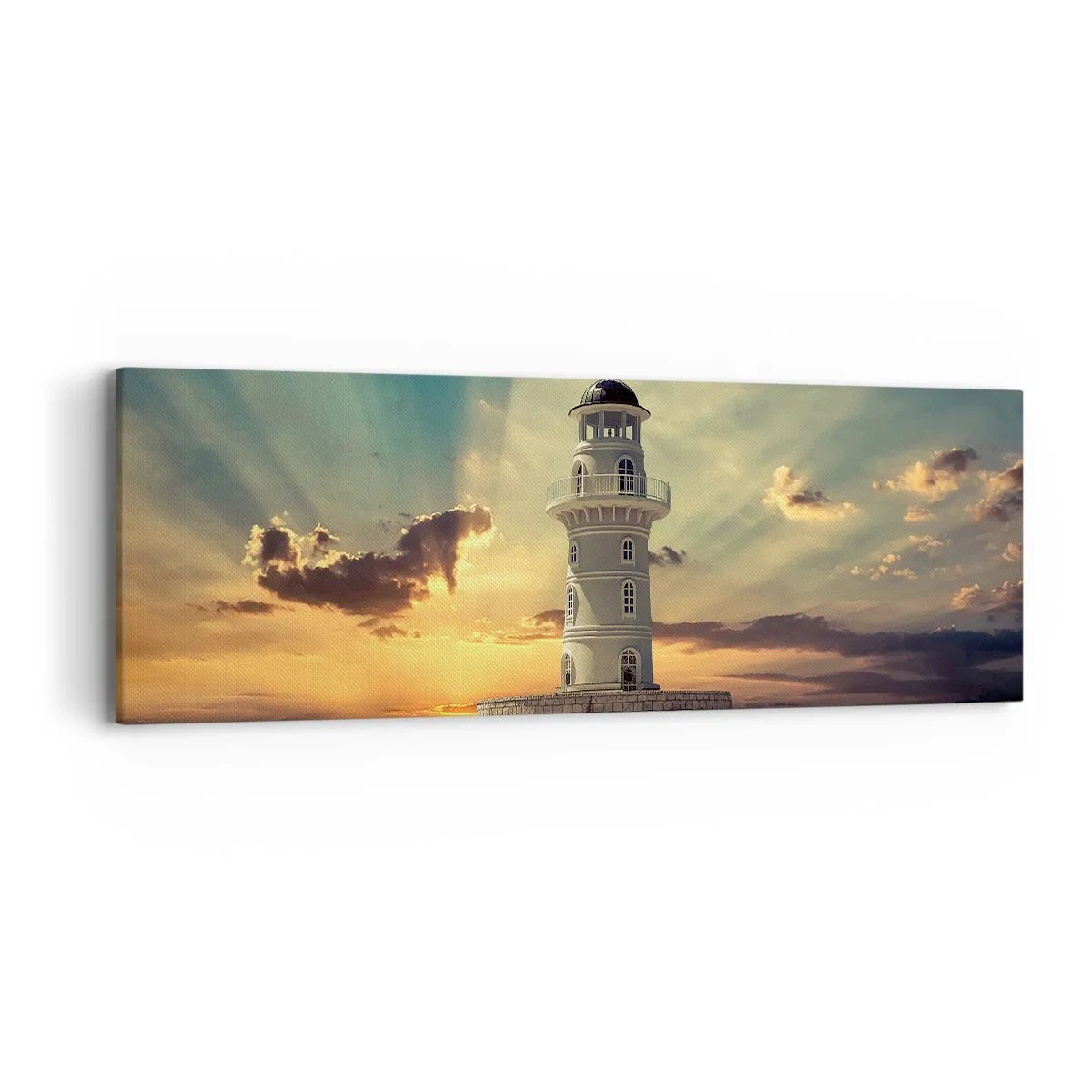 Quadro em tela - Luz - Bondade - Beleza - 90x30 cm