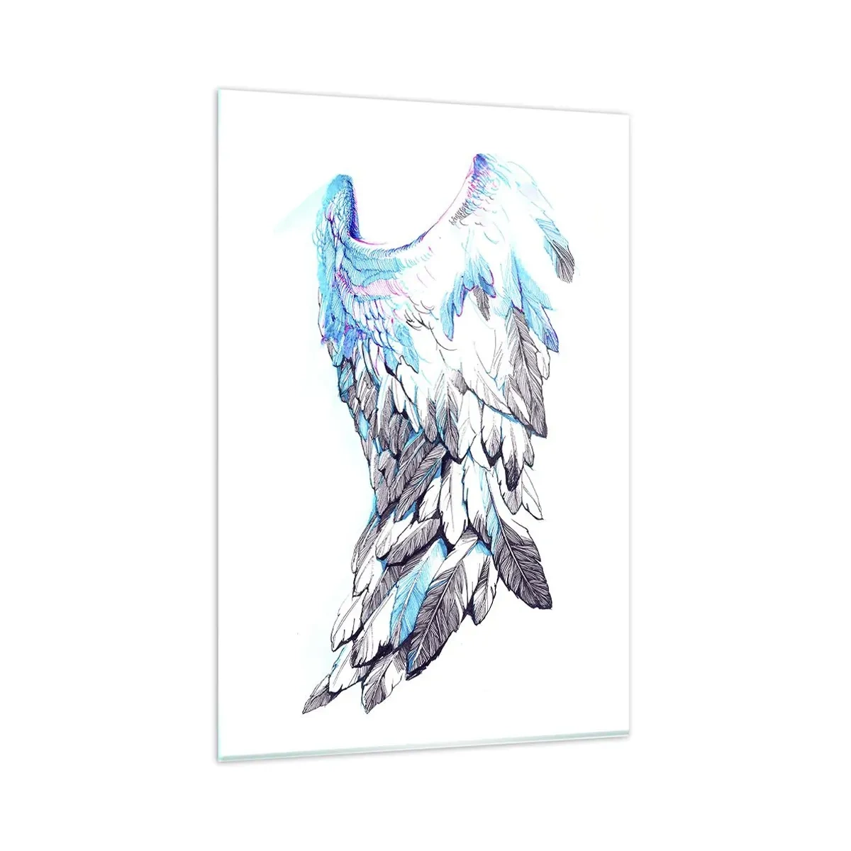 Quadro em vidro - Preciso de asas - 80x120 cm