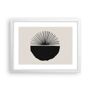 Pôster em moldura branca - Uma gama de possibilidades - 40x30 cm