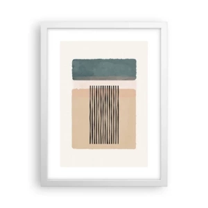 Pôster em moldura branca - Está tudo bem - 30x40 cm