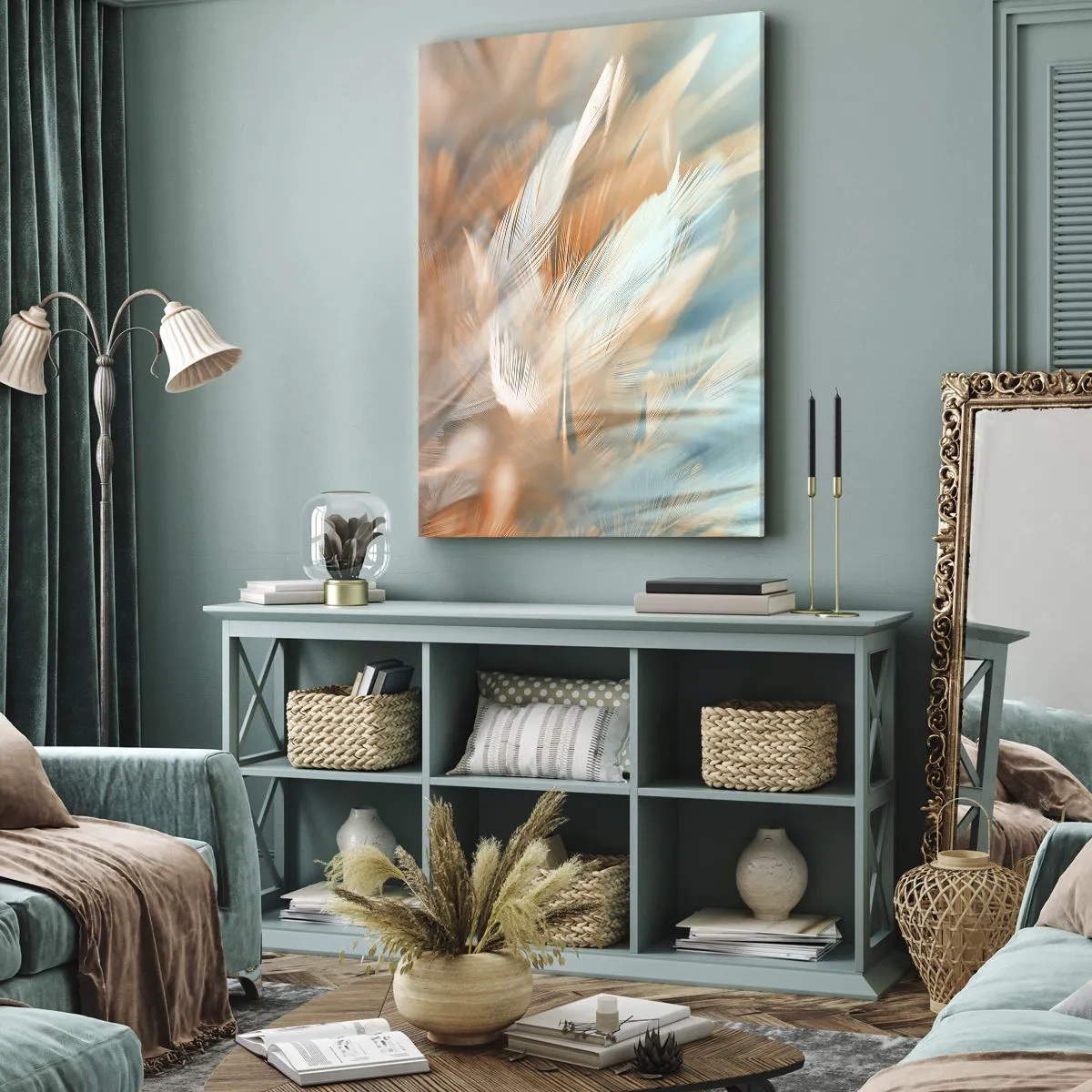 Quadro em tela - Na terra da gentileza - 65x120 cm